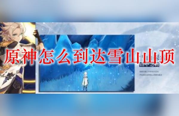 原神那个雪山山顶怎么上去（原神雪山怎么上学）