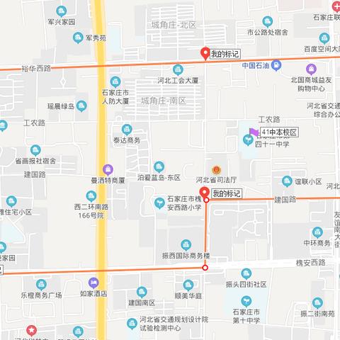 石家庄市在地图什么位置