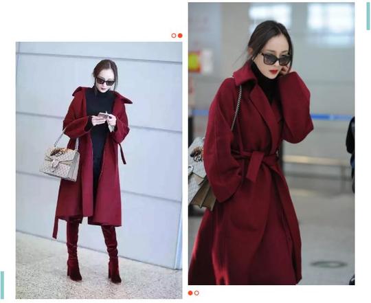 学学女星教科书式的穿搭，一件大衣带你美美过冬