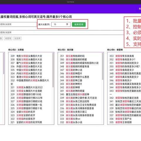 seo网站描述的长尾关键词有什么