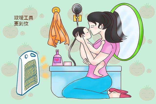 冬天给孩子洗澡可以开浴霸吗