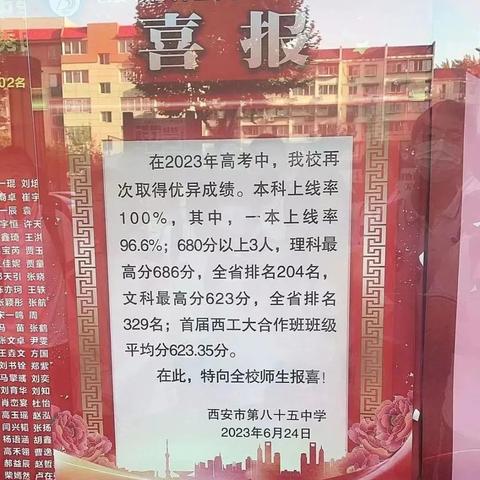 西安市庆安高考成绩怎么样