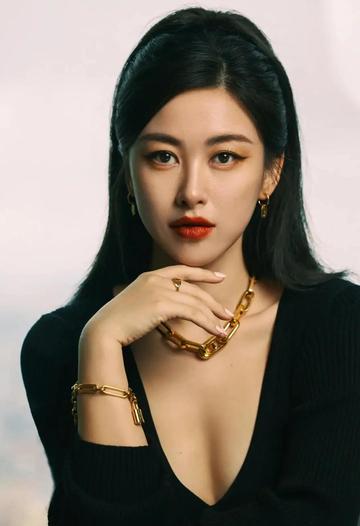  朱珠胸罩性感内衣代言照片