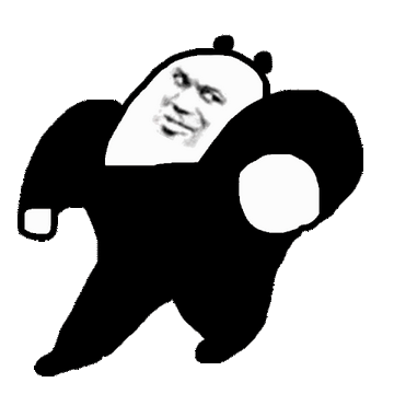 超大熊猫头表情包动图表情包