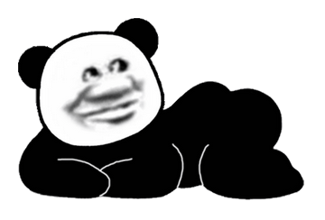 超大熊猫头表情包动图表情包