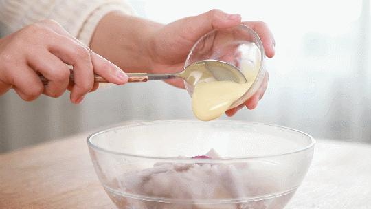 芋泥炼乳饮品自制配方(紫薯芋泥奶酪奶砖做法)