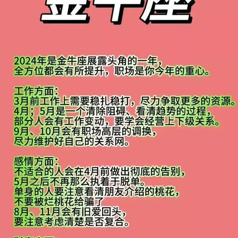 2024年生肖运势每月详解,2024年12生肖运势解析完整版