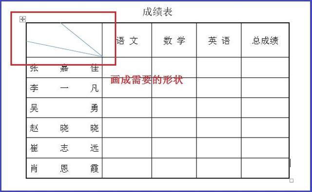 word2013斜线表头怎么做