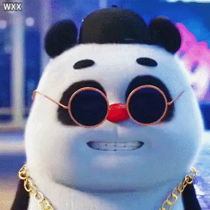 超大熊猫头表情包动图表情包