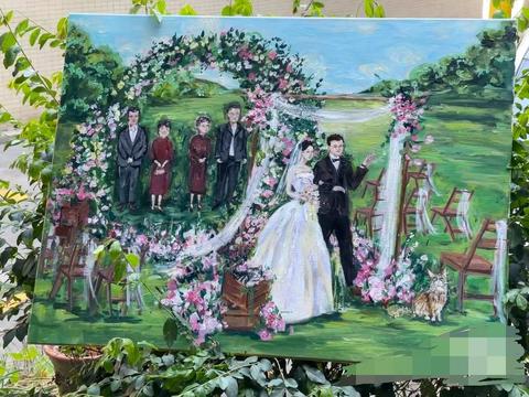 婚礼绘画师工作细节