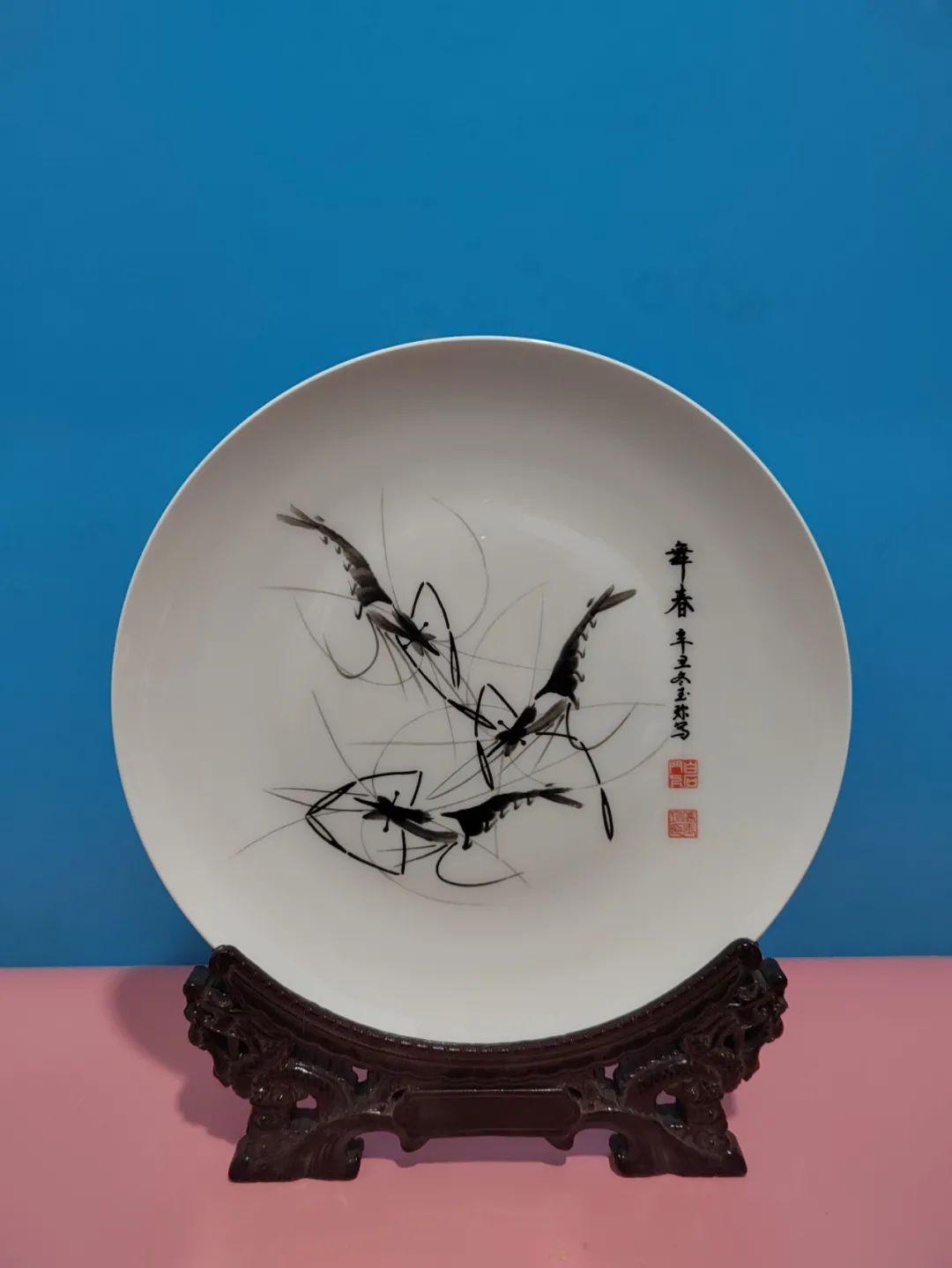 瓷器画简单(一幅手绘清秀山水画怎么样)