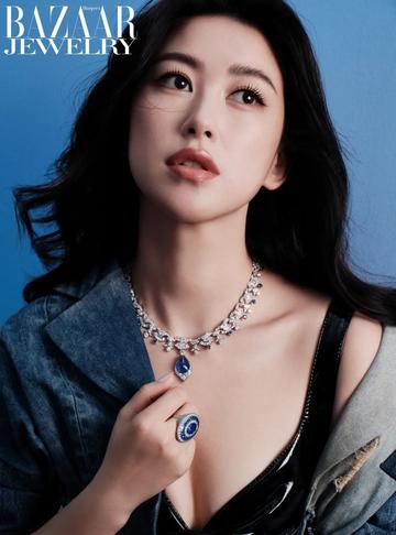  朱珠胸罩性感内衣代言照片