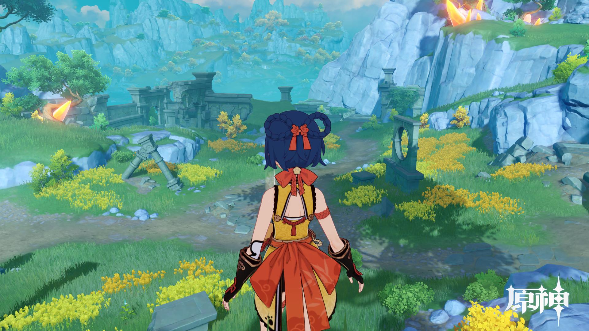 原神地盘怎么走（原神海岛倒着的石碑）