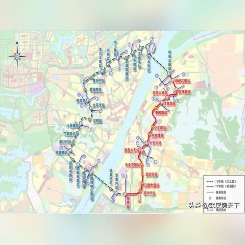 武汉市12号线路图什么