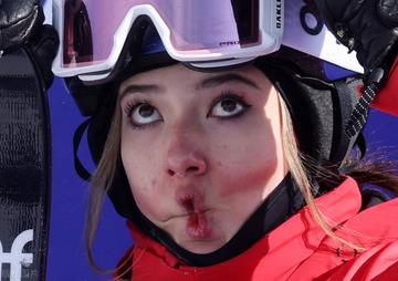 谷爱凌失误后表情好可爱图片