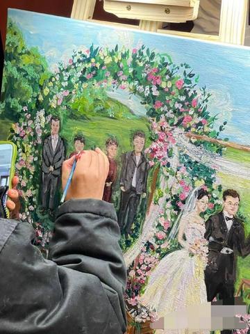 婚礼绘画作品展示