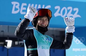 谷爱凌又做鬼脸了比赛现场图片