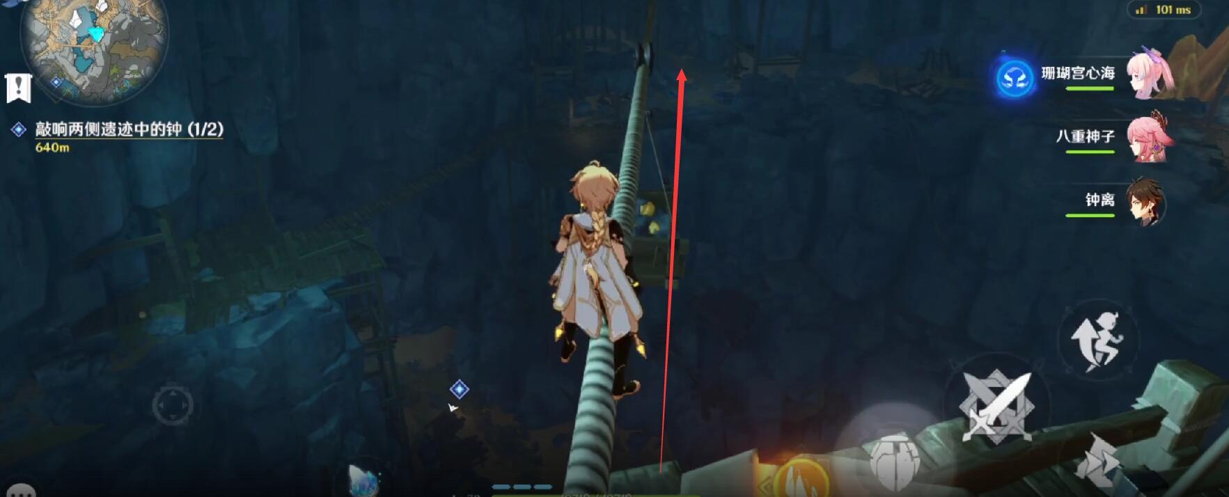 原神遗迹里的钟怎么敲响（原神层岩巨渊遗迹两侧的钟）