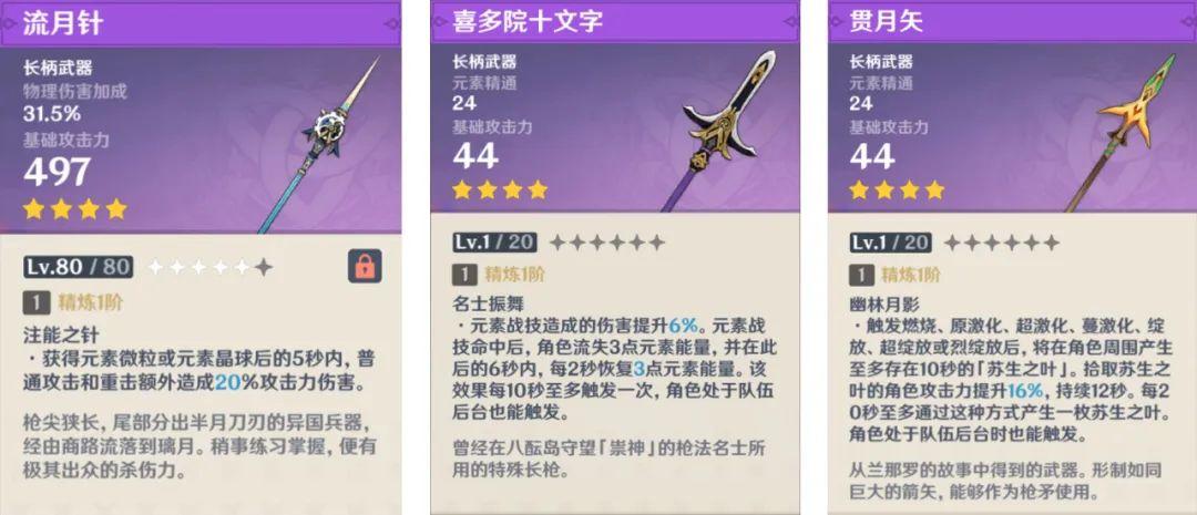 原神流月针怎么解锁（原神香菱武器流月针好还是龙）