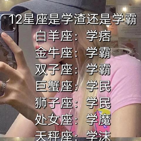 十二星座谁是学霸女神排名 十二星座谁是学霸女神排名前十名