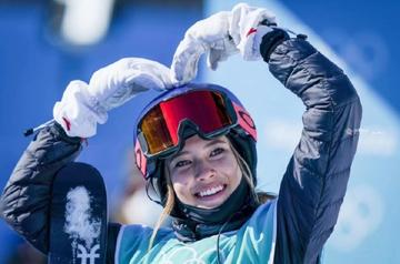 谷爱凌又做鬼脸了比赛现场图片