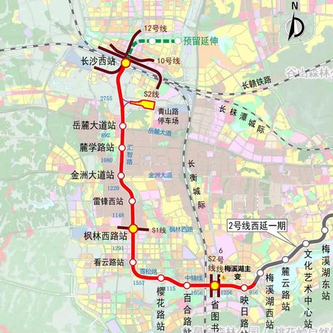 长沙6路公交车哪一站有地铁？