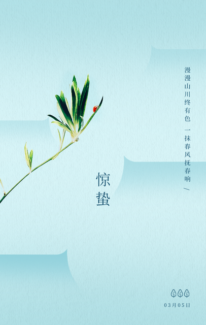 2019惊蛰文案海报合集