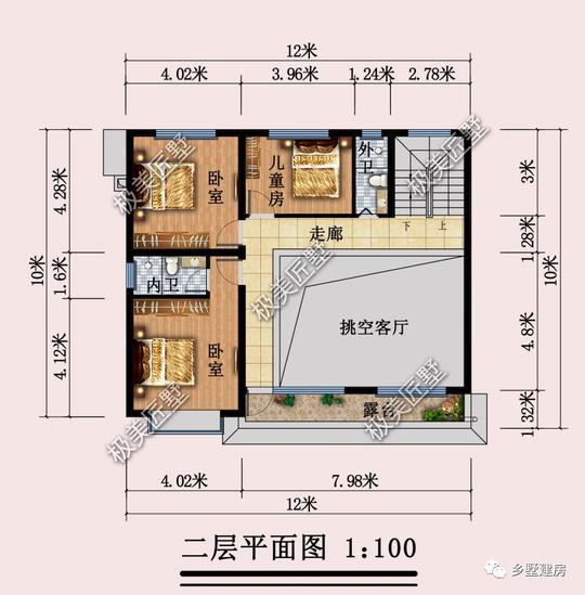 厨房设土灶的农村二层别墅，这一款就不错，一起来看看