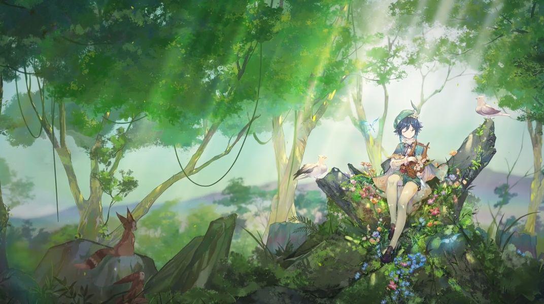 原神温迪的大招怎么染色（原神温迪巴巴托斯的配音）