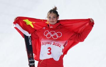 谷爱凌又做鬼脸了比赛现场图片