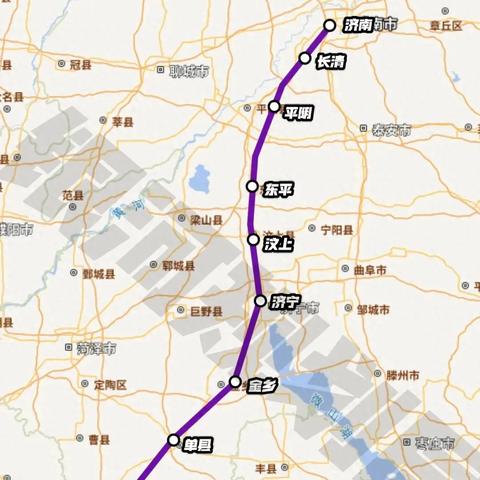从济宁到济南市途径哪里