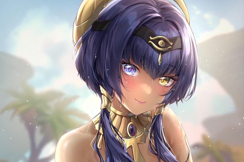 原神怎么把角色放在湖里（端游原神怎么换默认角色）