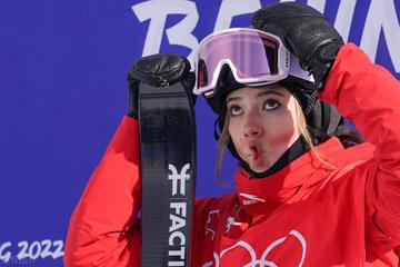 谷爱凌失误后表情好可爱图片