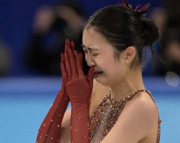 谷爱凌失误后表情好可爱图片