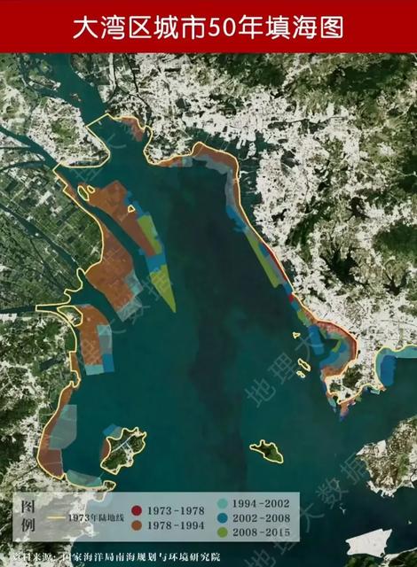 中山地理：中山50年间填海造陆，翠亨新区马鞍岛大部分填海而成！
