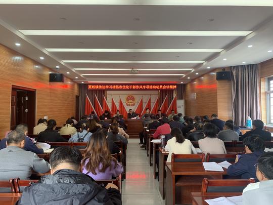 瑞昌市夏畈镇：传达学习瑞昌市优化作风专项活动动员会议精神
