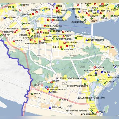 厦门市海沧区有多少所初中学生
