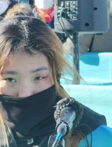 谷爱凌失误后表情好可爱图片