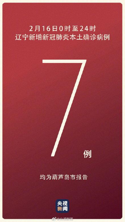 辽宁新增7例本土病例
 ,辽宁新增7例本土病例在哪