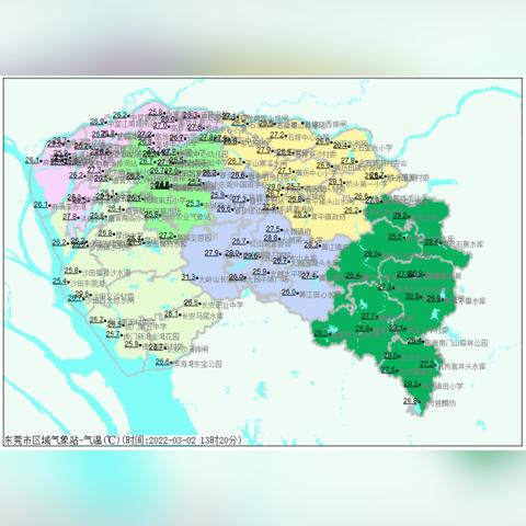 2025.12.14东莞今日气温变化情况