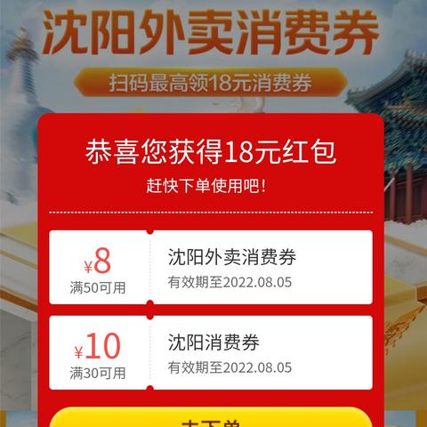 沈阳市过年消费券怎么抢