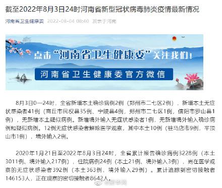 河南增4例本土确诊
(河南增2例本土确诊详情)-图1 河南增4例本土确诊
(河南增2例本土确诊详情)-图1