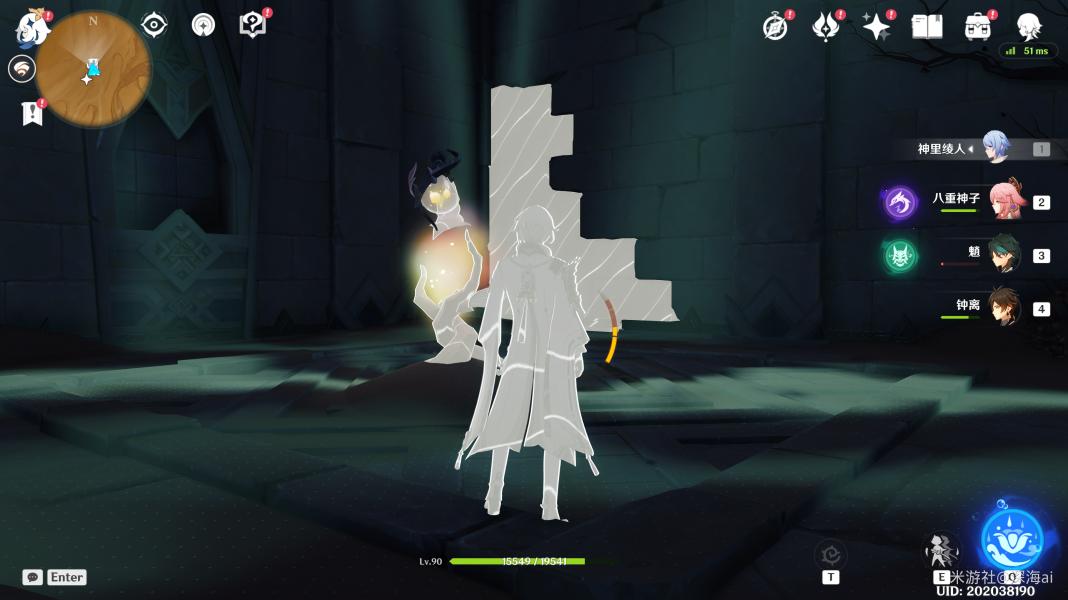 无名遗迹上面怎么去原神（原神层岩巨渊地下矿区所有毛点开法）