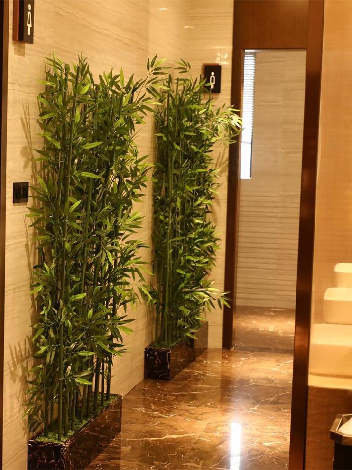 酒店走廊人造植物布置