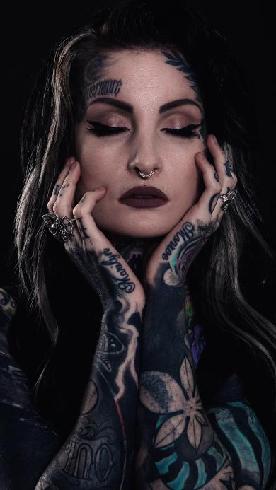 欧美纹身女图