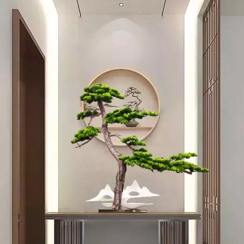 酒店大堂人造植物布置