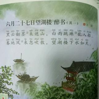 6月27日望湖楼诗意 望湖楼醉书