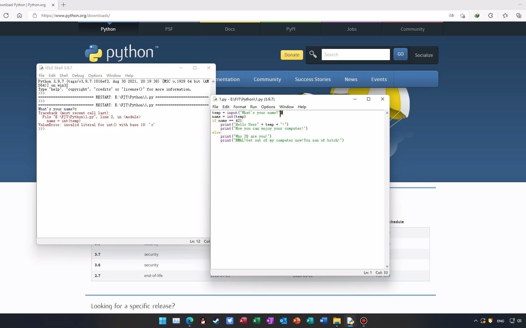 Python 基础入门 Day01