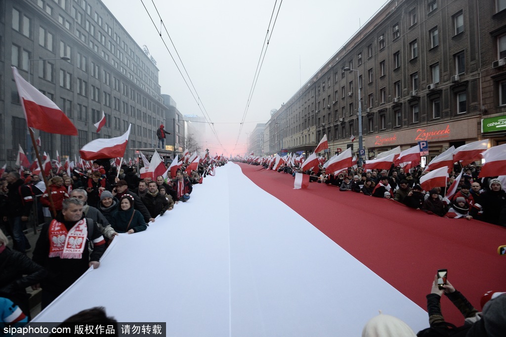 波兰国旗 上红下白国旗