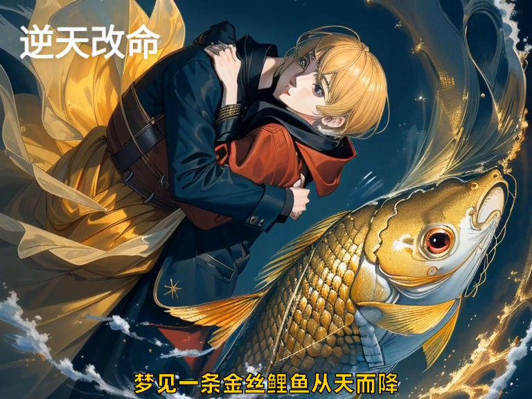 梦境奇遇，梦见金色鲤鱼在水里游，我抓到了两条金色的鲤鱼
